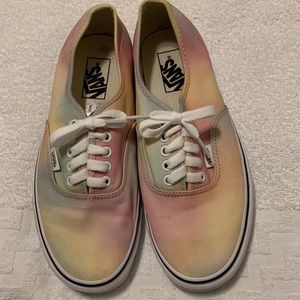 Vans woman’s size 9.5, pastel tye dyed color